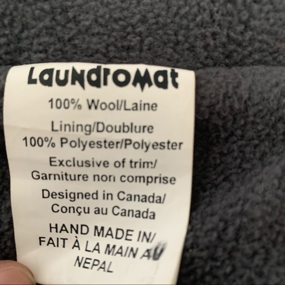 Laundromat Handmade in Nepal 100% Wool Zip Hoodie - Picture 4 of 16